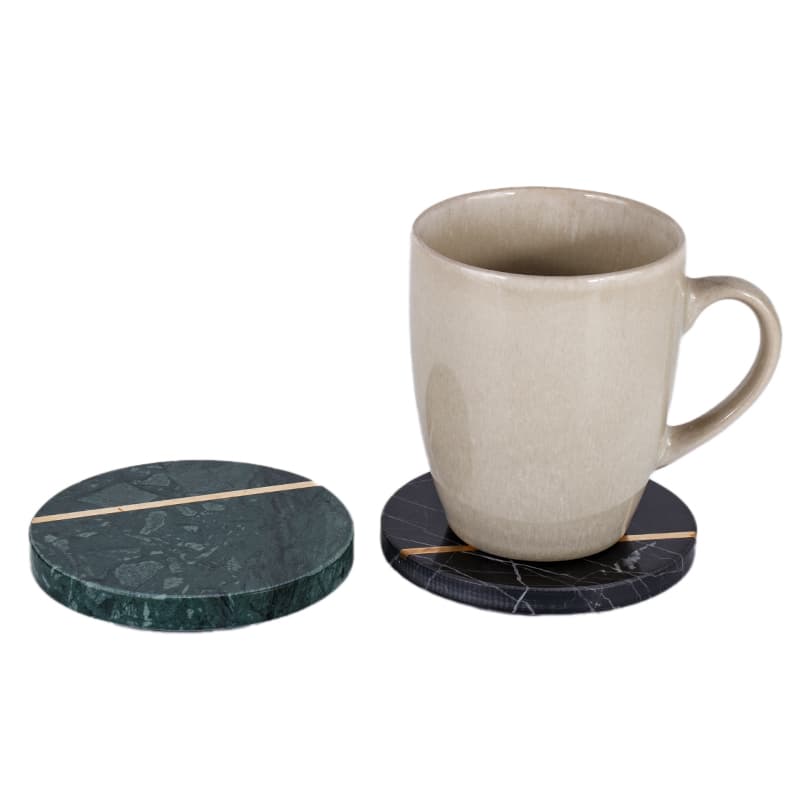 Green Marble Coaster