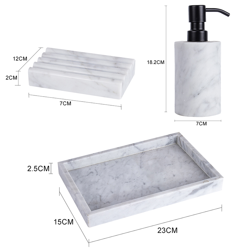 Marble Bathroom Accessories Set Marble Bathroom Accessories Set