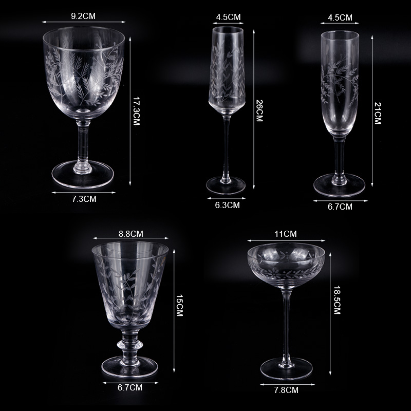 Clear Crystal Glass Goblet Clear Crystal Glass Goblet