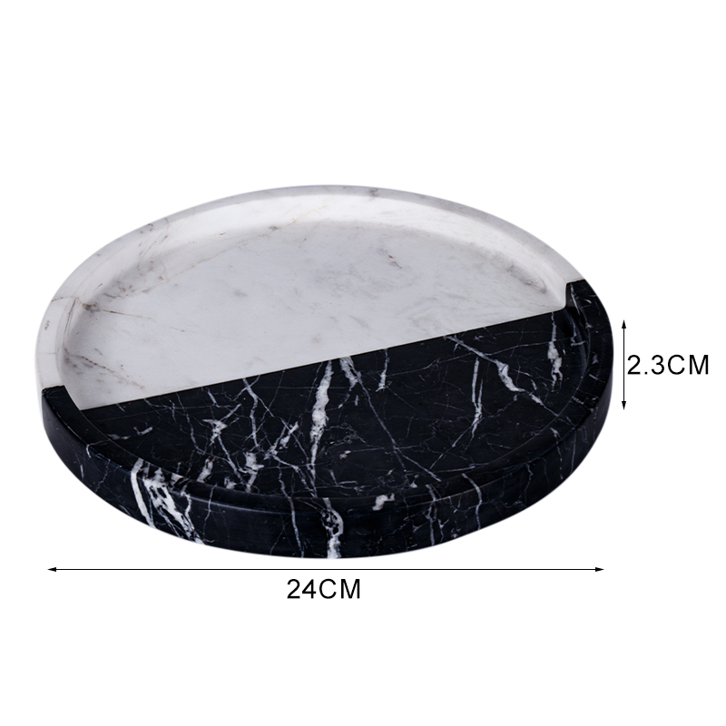 White Marble Round Plate White Marble Round Plate
