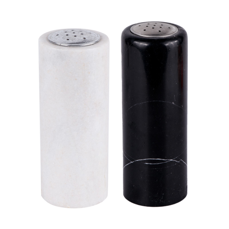 Kitchen Marble Salt And Pepper Set
