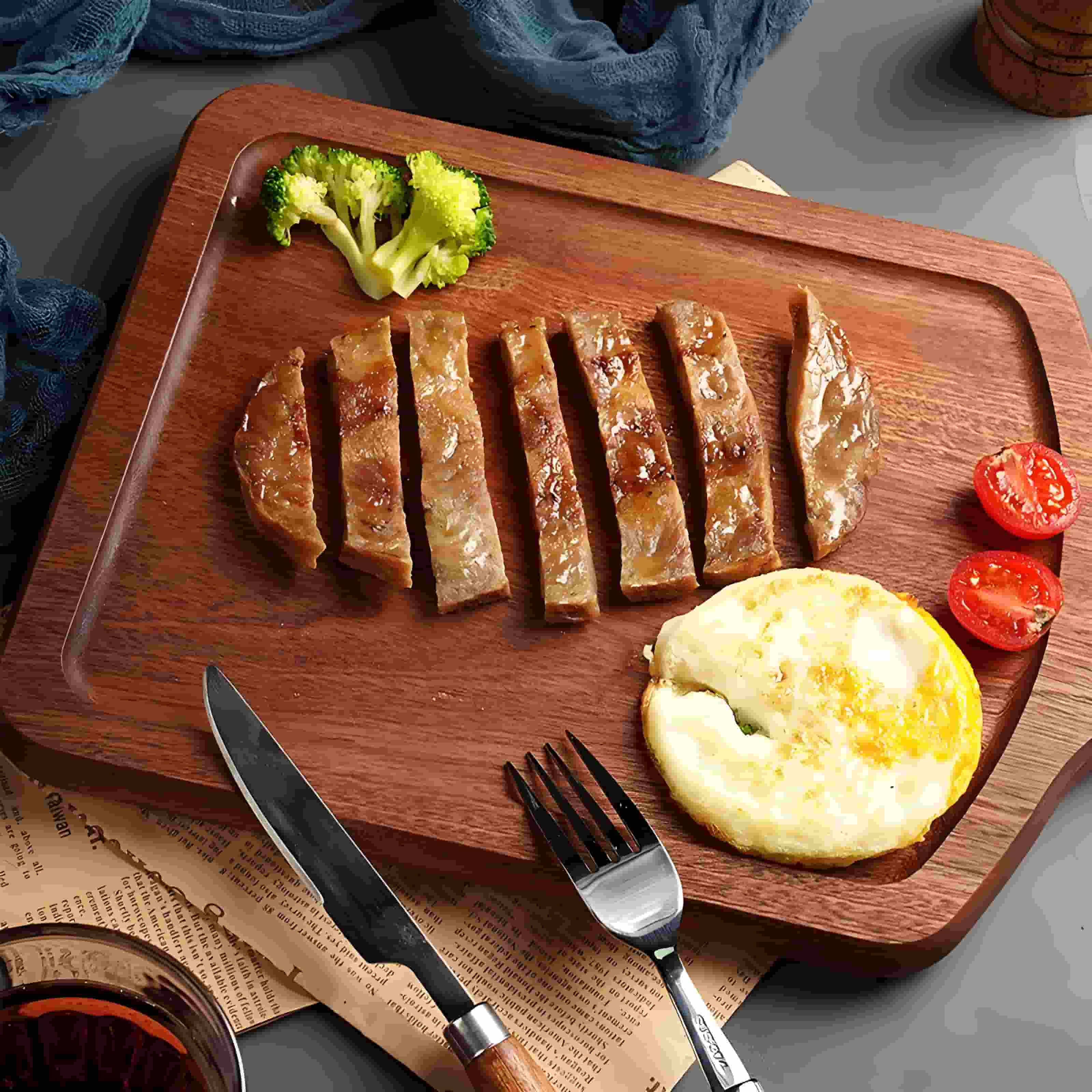 Round Wood Serving Tray Round Wood Serving Tray