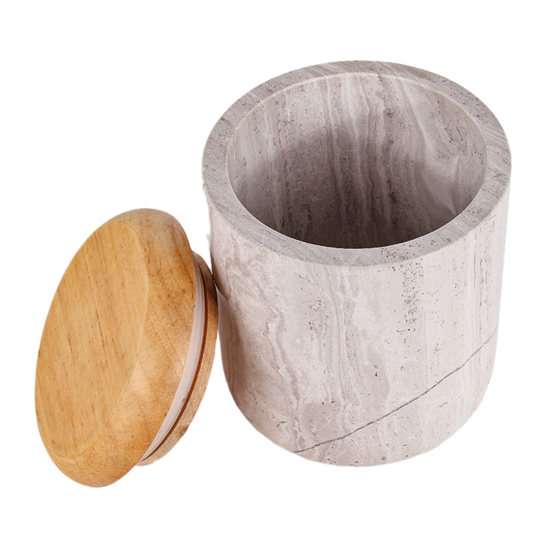 Large Marble Coffee Canister