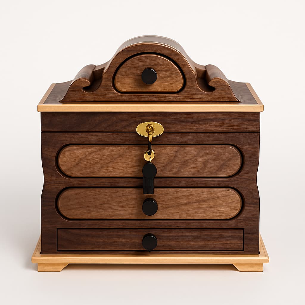Solid Wood Jewelry Box