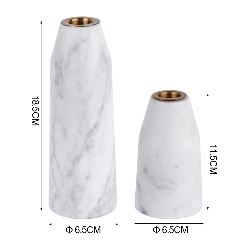 Marble Pillar Candle Holder