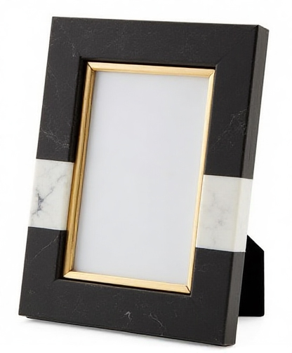 Black Marble Photo Frame