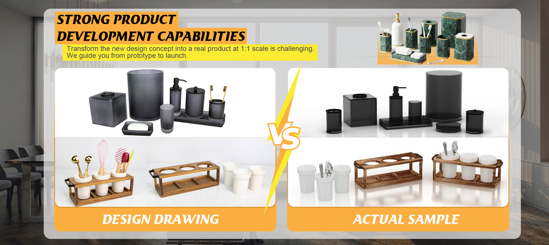 Custom Marble Storage Box