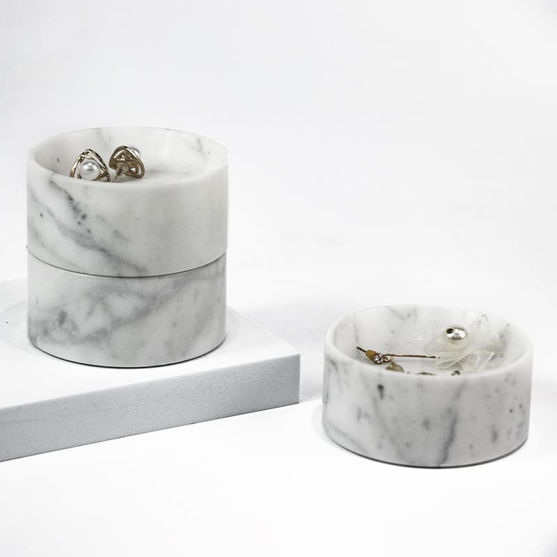 Round Marble Storage Box Round Marble Storage Box